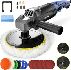 RAYBAO front view of rotary polisher showing ergonomic grip and body for comfortable control
