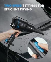 RAYBAO side profile with 5m rubber cord demonstrating reach and convenience benefit