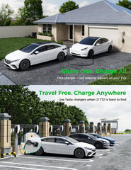 Raylix plugged into Tesla wall connector enabling broader charger access