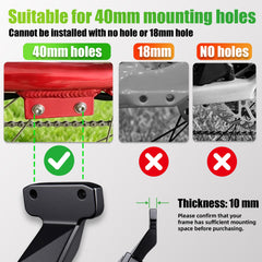 RBRL kickstand wide anti-slip foot providing better grip on soft ground