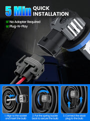 RCJ H11 heat sink and silent fan detail for reliable cooling