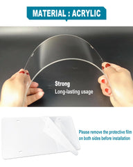 RCKJNJ acrylic close-up highlighting crystal-clear clarity and anti-yellowing protection