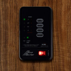 RecPro M21 next to a tape measure illustrating compact panel size and easy fit