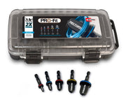 RectorSeal kit front layout showing all five color-coded bits for fast selection