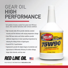 Red Line pour stream into differential showing smooth flow and accurate fill benefit