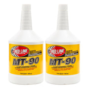 Red Line MT-90 front label showing product name and size, reassuring quality