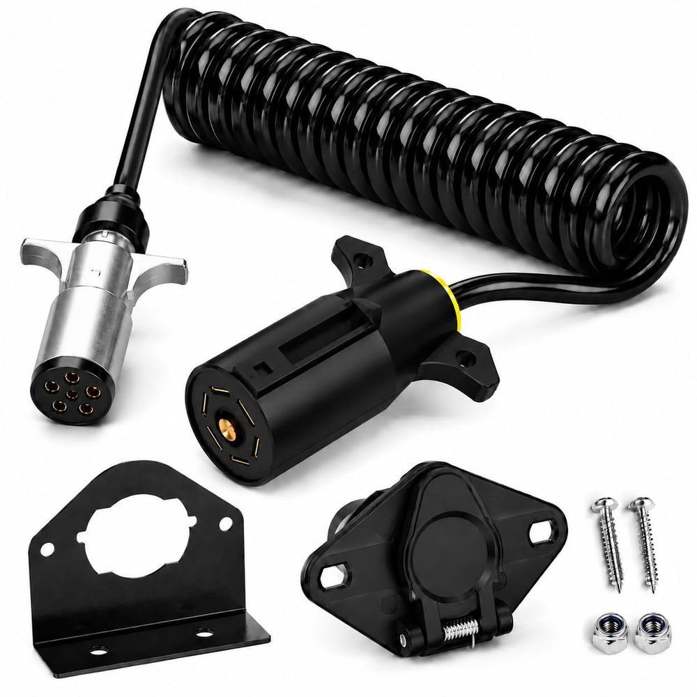 REDALAN front view of 7 to 6 adapter showing plug ends and secure fit