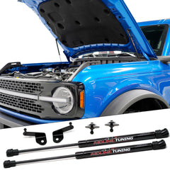 Redline Tuning front assembly showing kit components and benefit of clutter-free engine bay
