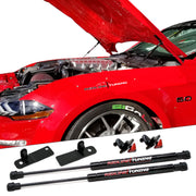 Redline Tuning front quicklift assembly showing clean engine bay benefit