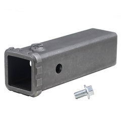 REDTEE front view showing 2-inch receiver and clean raw-steel finish benefiting adaptions