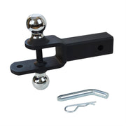 REDTEE front view showing entire hitch and labeled specs for quick identification