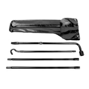 Reeauto front view of spare tire tool kit in case showing organized storage and quick access