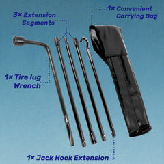 Reeauto close-up of lug wrench head offering secure nut grip and durability