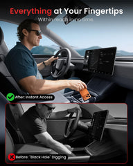REEVAA hidden magnetic storage open keeping valuables safe under armrest