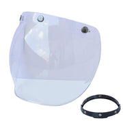 Reicyfang front view of visor and frame showing fit and benefit of easy install