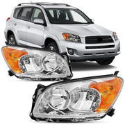 Reinko front pair headlight assemblies showing clean OEM-style fit and restored appearance