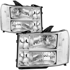 Reinko front-facing headlight pair showing factory-fit appearance and restored look