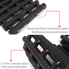 Reliancer galvanized steel core detail demonstrating rust-resistant strength