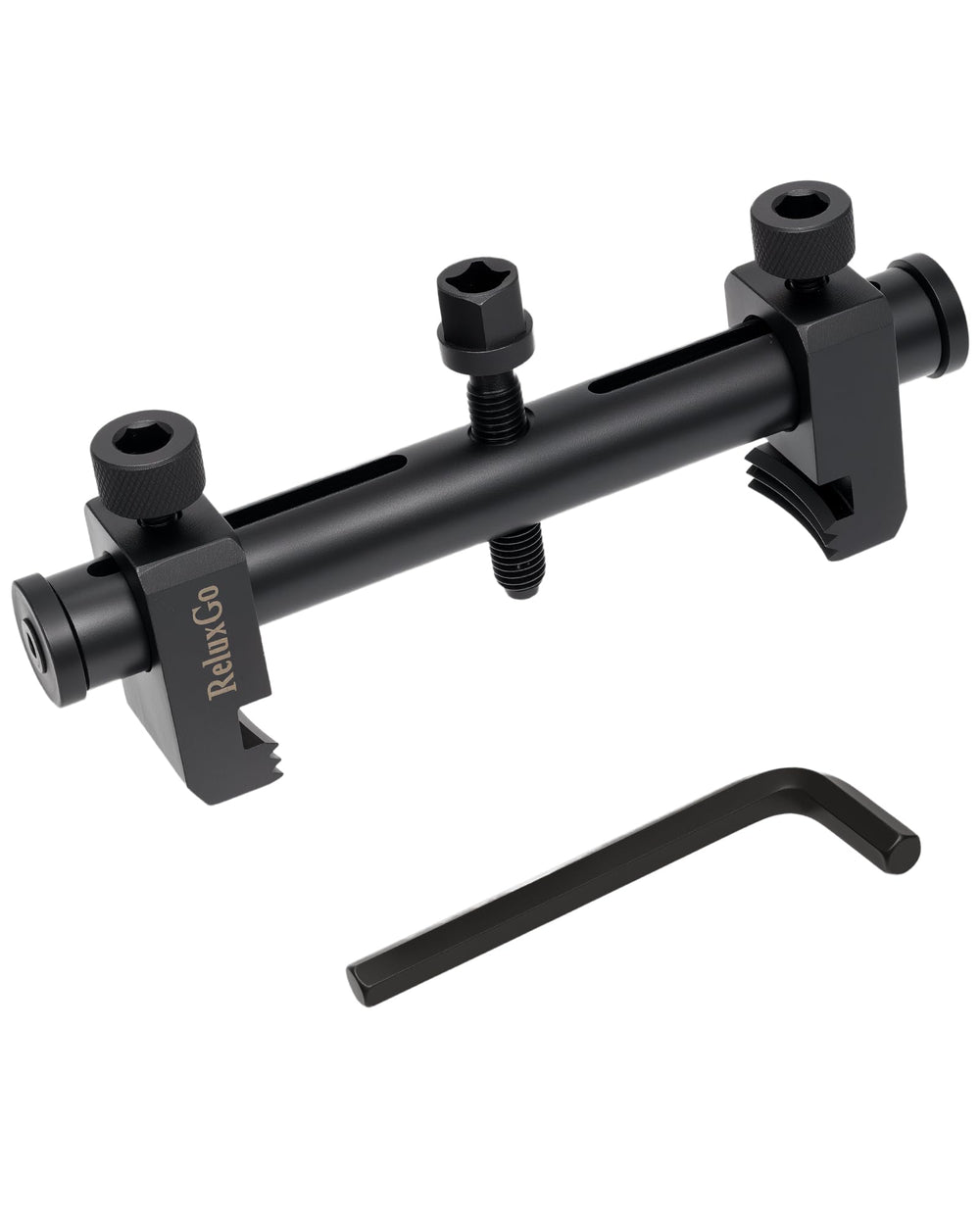 ReluxGo front view of puller showing compact low-profile arms for tight spaces