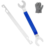 ReluxGo front view of two-piece wrench set showing solid construction and benefit of correct fit