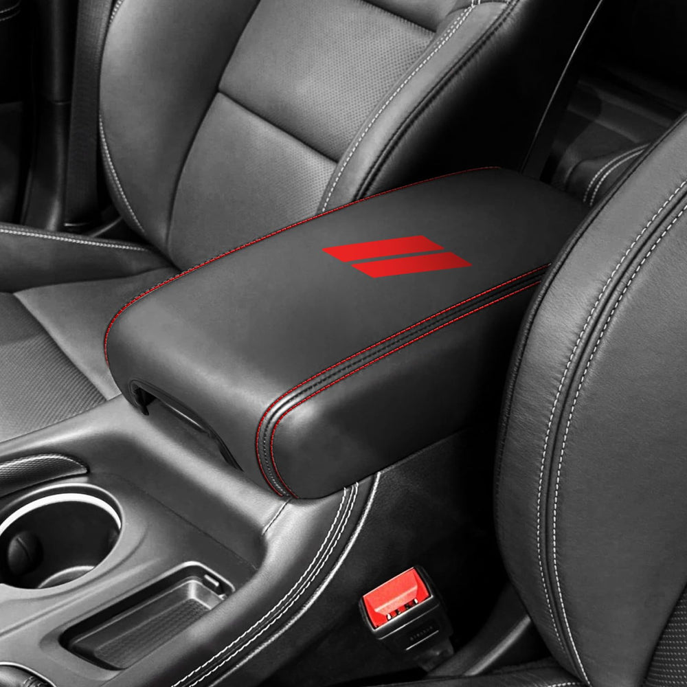 REMOCH front view of console cover showing fit and stripe, adds style and protection