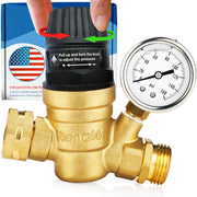 Renator regulator front view showing brass body and connection for reliable protection