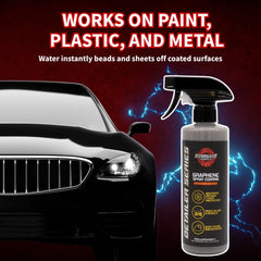 Renegade Products producing tight water beading on car hood for easier rinsing and cleaning