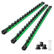 Reniteco front view of three rails showing organized sockets and fast access