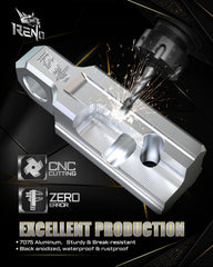 RENO closeup of 3/4 inch D‑ring shackle highlighting secure attachment
