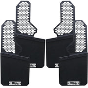 RENO front packaging view showing full mud flap kit and included hardware, durable protection
