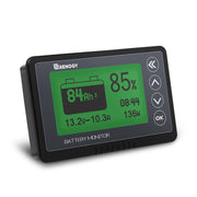 Renogy 500A front display showing voltage and amp-hour readouts for clarity