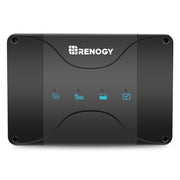 Renogy charger front view showing controls and compact form for easy installs