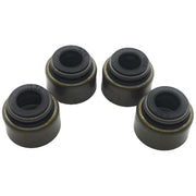 REPLACEMENTKITS.COM front packaging showing four valve stem seals and compatibility list benefit clarity
