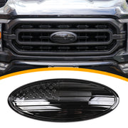 RERPRO front grille emblem cover showing American Flag and refreshed look