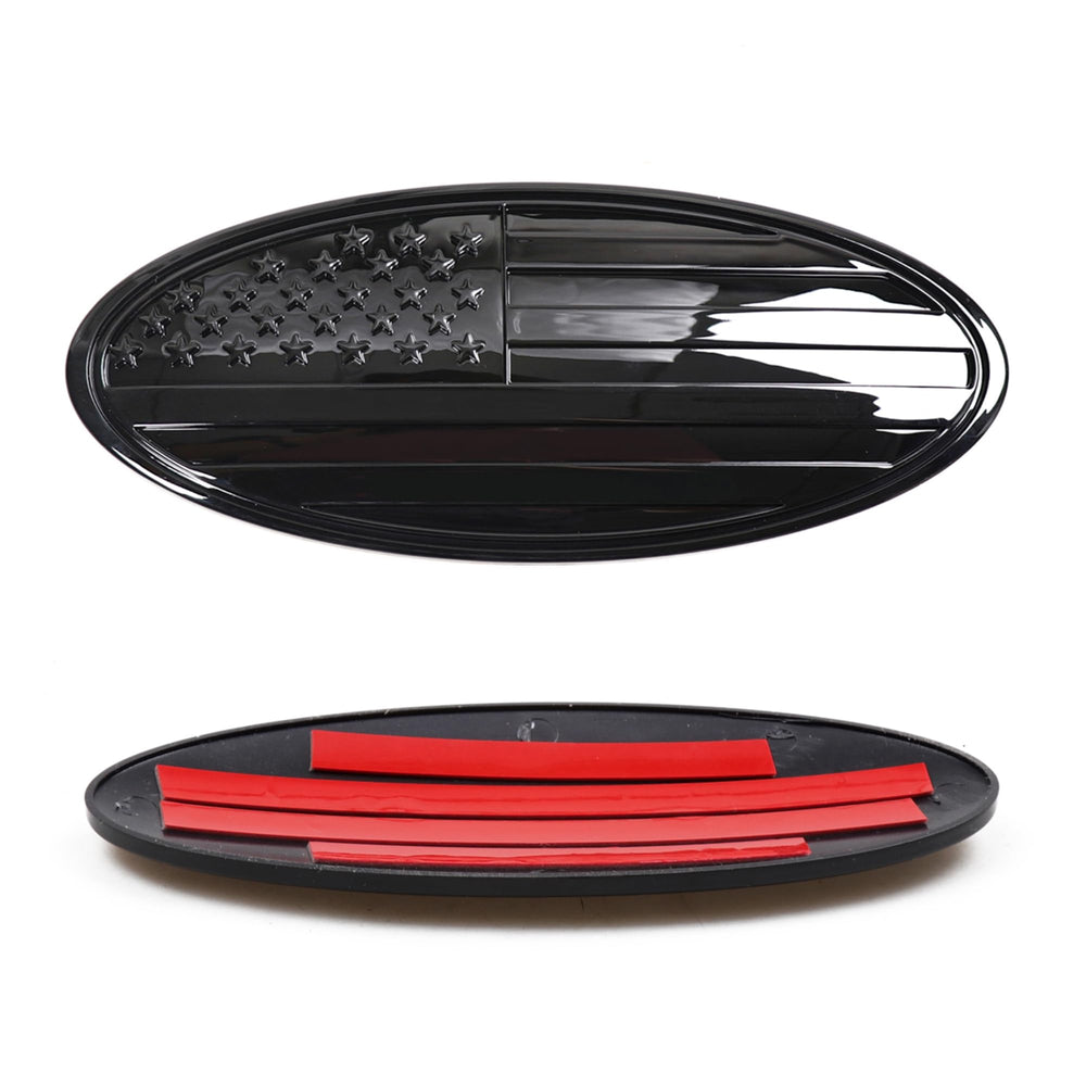 RERPRO front view of tailgate emblem cover showing clean fit and upgraded look