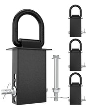 RETRUE front view of four D-rings kit showing hardware and packaging, clear product overview