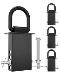 RETRUE front view of four D-rings kit showing hardware and packaging, clear product overview
