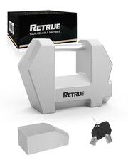 RETRUE Cyber Lock front view showing solid steel and universal fit benefit