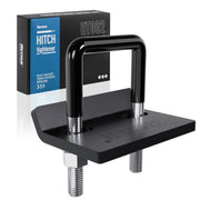 RETRUE front view of hitch tightener showing kit benefits