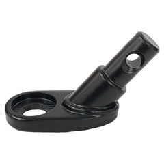 Retrospec 45-degree welded hitch arm close-up showing sturdy steel construction benefit