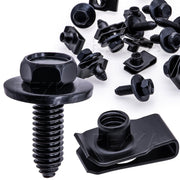 Rexka kit front view showing bolts and U-nuts, clear parts identification benefit