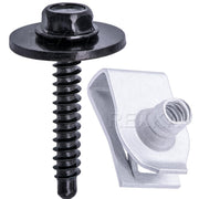 Rexka kit front view showing all U-nuts and screws for easy identification and selection