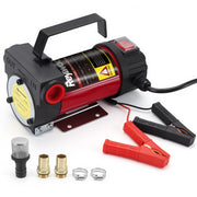 Reywoo pump front view showing compact design and handle, ideal for portable refueling
