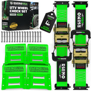Rhino USA front view of chocks showing sturdy design and secure fit