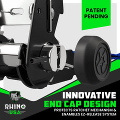 Rhino USA coated full-bend S-hook detail preventing scratches benefit