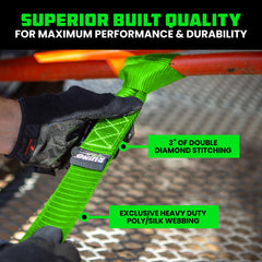 Rhino USA close-up of stitching highlighting strength and lasting reliability