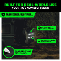 Rhino USA X-strap detail fastening the bag tightly, ensures stability on rough roads