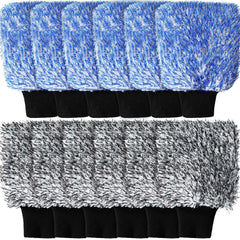Riakrum front packaging showing 12 mitts and color variety for efficient cleaning