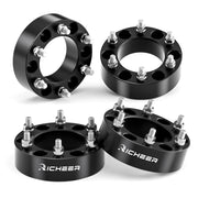 Richeer front view of spacer pack showing bolt pattern and clean finish, improves fit accuracy