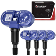 Richeer front packaging showing full 4PCS TPMS kit and benefits